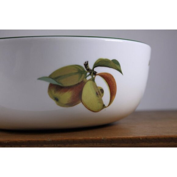 1986 English Royal Worcester Evesham Vale 8" round bowl, Freezer to Oven, Oven - Picture 6 of 10